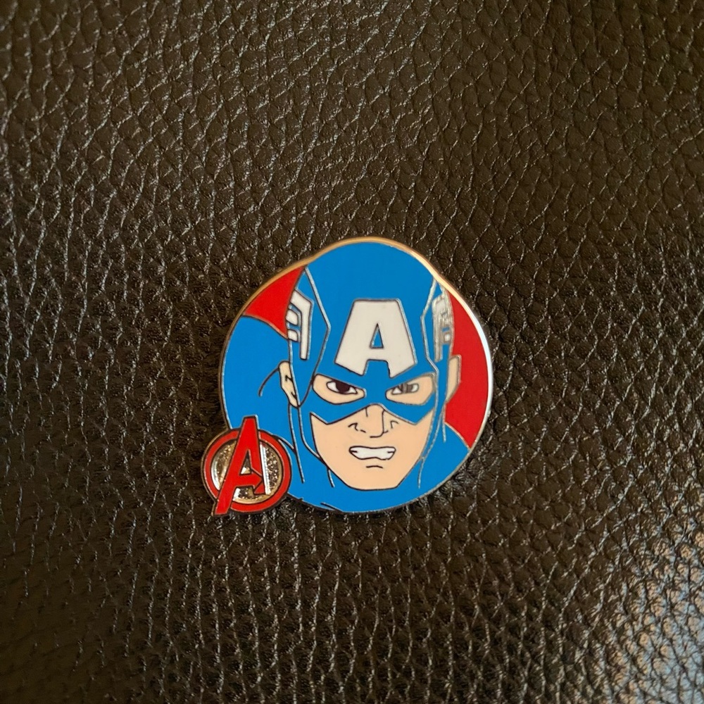 (3/$30) Official Disney + Marvel Captain America Trading Pin